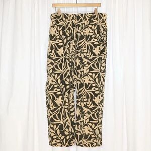 Tucker NYC Julia Pant Forest Figi Floral in Crepe de Chine Silk Floral